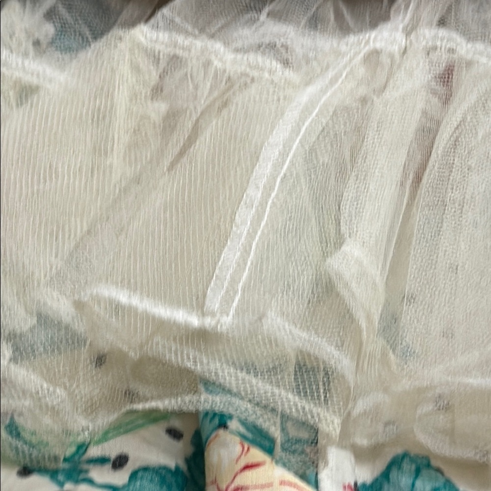 (T2) Benson & Smith 80s Vintage Bohemian Floral Print Cream Cotton Dress, Size 9 - Picture 14 of 14